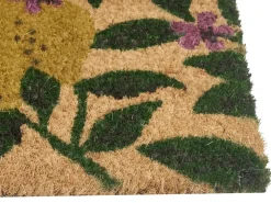 Tappetino da Ingresso TAZLINA Multicolore 50 x 80 cm Limone Fibra di Cocco