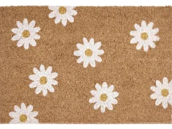 Tappetino da Ingresso TOPKO Naturale 40 x 60 cm Fiore Fibra di Cocco