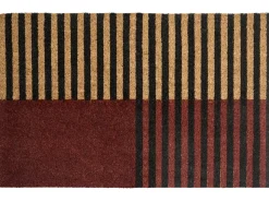 Tappetino da Ingresso TUKSUK Marrone/Beige 50 x 80 cm Fibra di Cocco