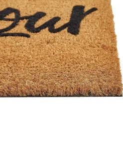 Tappetino da Ingresso ASIR Naturale 40 x 60 cm Testo Fibra di Cocco