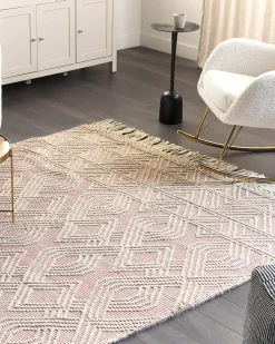 Tappeto ADANA Rosa 200 x 300 cm Lana