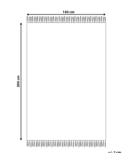 Tappeto ADIYAMAN Blu 140 x 200 cm Cotone