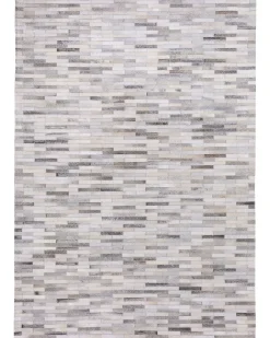Tappeto AHILLI Grigio 160 x 230 cm Pelle naturale