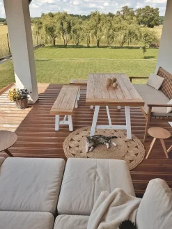 Tappeto AHLAT Beige ø 120 cm Iuta