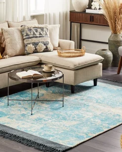 Tappeto AKARSU Blu 160 x 230 cm Viscosa