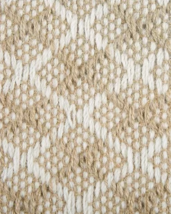 Tappeto AKBEZ Beige chiaro 50 x 80 cm Iuta