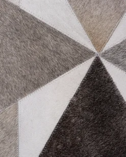 Tappeto ALAKA Grigio 160 x 230 cm Pelle naturale