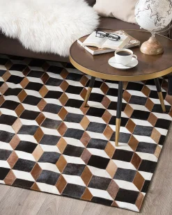 Tappeto ALPKOY Marrone 140 x 200 cm Pelle naturale