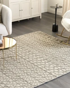 Tappeto ALUCRA Beige sabbia 160 x 230 cm Lana