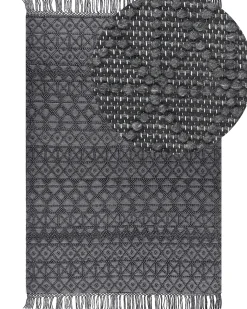 Tappeto ALUCRA Nero 200 x 300 cm Lana