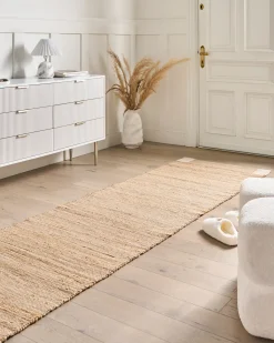 Tappeto AMRAVATI Beige chiaro 80 x 300 cm Iuta