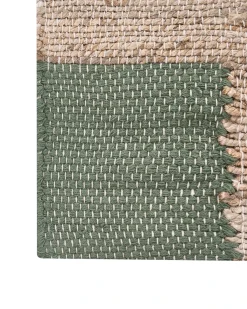 Tappeto AMRAVATI Beige/Verde 160 x 230 cm Iuta