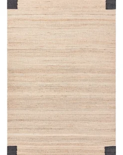 Tappeto AMRAVATI Nero/Beige 160 x 230 cm Iuta