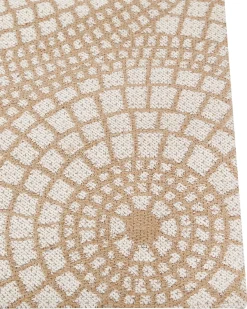 Tappeto ARIBA Bianco Beige 160 x 230 cm Iuta