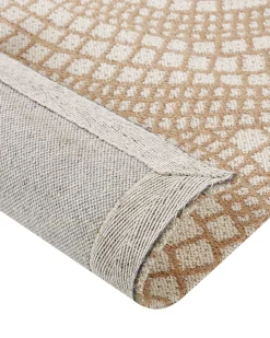 Tappeto ARIBA Bianco Beige 160 x 230 cm Iuta