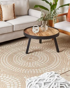 Tappeto ARIBA Bianco Beige 160 x 230 cm Iuta