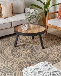 Tappeto ARIBA Grigio Beige 160 x 230 cm Iuta