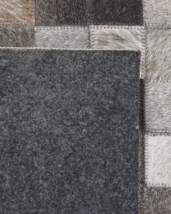 Tappeto ARMUTLU Grigio 160 x 230 cm Pelle naturale