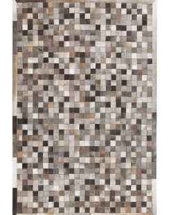 Tappeto ARMUTLU Grigio 160 x 230 cm Pelle naturale