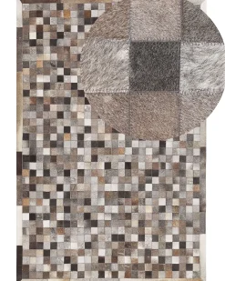 Tappeto ARMUTLU Grigio 160 x 230 cm Pelle naturale