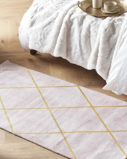 Tappeto ATIKE Rosa 80 x 150 cm Viscosa