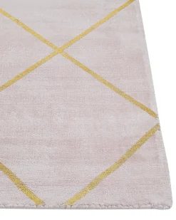 Tappeto ATIKE Rosa 80 x 150 cm Viscosa