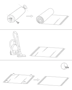 Tappeto ATIMA Beige 160 x 230 cm Iuta