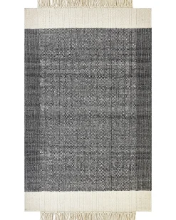 Tappeto ATLANTI Nero 160 x 230 cm Lana