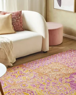 Tappeto AVANOS Rosa 200 x 200 cm Lana