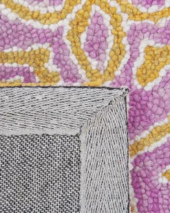 Tappeto AVANOS Rosa 200 x 200 cm Lana