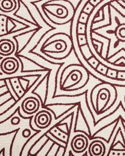 Tappeto AYAKLI Rosso ø 120 cm Cotone