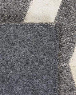 Tappeto BAGGOZE Grigio scuro 160 x 230 cm Pelle naturale