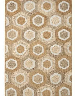 Tappeto BASOREN Beige 160 x 230 cm Iuta