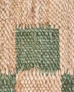 Tappeto BEED Beige/Verde 160 x 230 cm Iuta