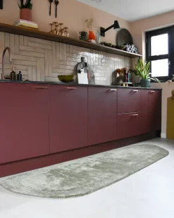 Tappeto BERANI Beige chiaro 80 x 250 cm Viscosa