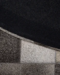 Tappeto BERGAMA Marrone ø 140 cm Pelle naturale