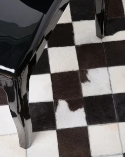 Tappeto BERGAMA Marrone ø 140 cm Pelle naturale