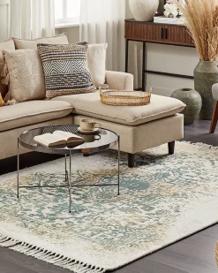 Tappeto BOYALI Beige chiaro 160 x 230 cm Viscosa