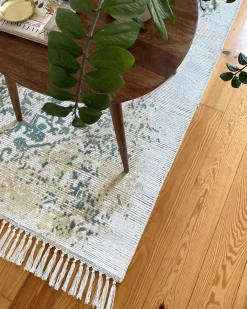 Tappeto BOYALI Beige chiaro 160 x 230 cm Viscosa