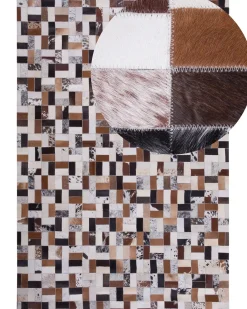 Tappeto CESME Multicolore 160 x 230 cm Pelle naturale