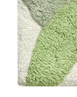 Tappeto da bagno ASAN Verde 60 x 90 cm Cotone