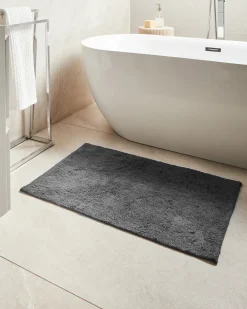 Tappeto da bagno GOELA Nero 60 x 90 cm Cotone