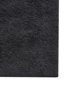 Tappeto da bagno GOELA Nero 60 x 90 cm Cotone