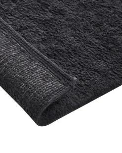 Tappeto da bagno GOELA Nero 60 x 90 cm Cotone