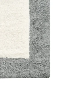 Tappeto da bagno KABRI Grigio/Beige 60 x 90 cm Cotone