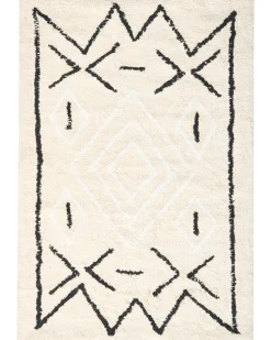 Tappeto da bagno UNTLA Beige chiaro 60 x 90 cm Cotone