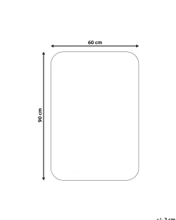 Tappeto da bagno URLANA Grigio 60 x 90 cm Microfibra