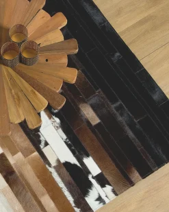 Tappeto DALYAN Marrone 140 x 200 cm Pelle naturale