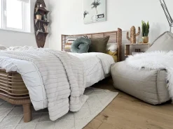 Tappeto ELLEK Bianco 160 x 230 cm Lana