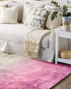 Tappeto ERCIS Rosa 140 x 200 cm Viscosa